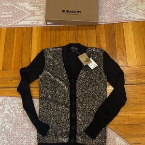 Burberry Women's Cardigan in Black and Brown